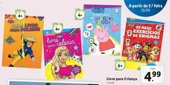 Lidl Livro para Criança promoção
