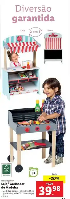Playtime Junior Loja/Grelhador de Madeira