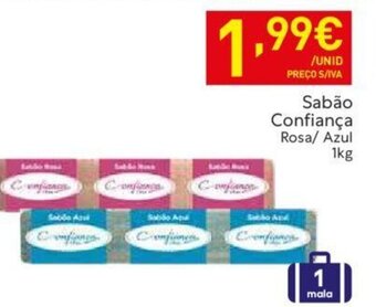 Recheio Sabão Confiança Rosa/ Azul 1kg promoção