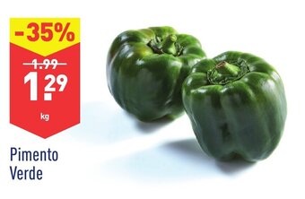 ALDI Pimento Verde promoção
