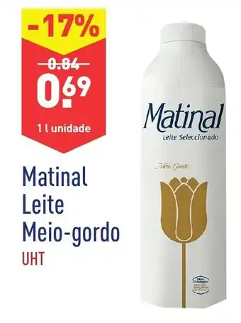 ALDI Matinal Leite Meio-gordo UHT promoção
