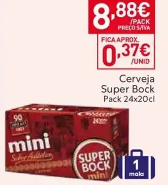 Recheio Cerveja Super Bock Pack 24x20cl promoção