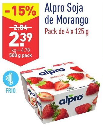 ALDI Alpro Soja de Morango 4x125g promoção