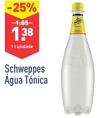 ALDI Scheweppes Água Tónica 1L promoção