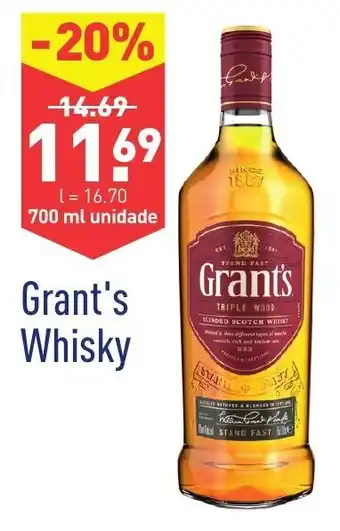 ALDI Grant's Whisky 700ml promoção