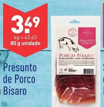 ALDI Presunto de Porco Bísaro 80g promoção