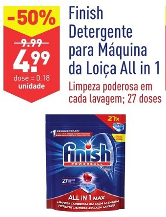 Finish Detergente para Máquina da Loiça All in 1 27 Doses
