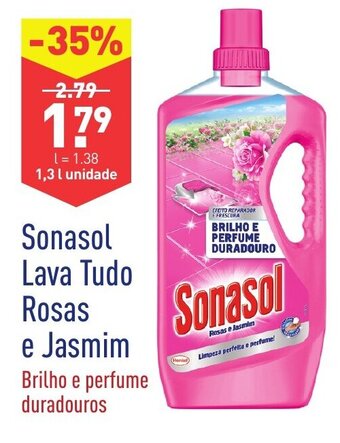 ALDI Sonasol Lava Tudo Rosas e Jasmin 1,3L promoção