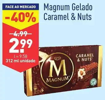 ALDI Magnum Gelado Caramel&Nuts 312ml promoção