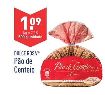 ALDI Dulce Rosa Pão de Centeio 500g promoção