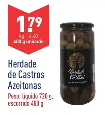 ALDI Herdade de Castros Azeitonas 400g promoção
