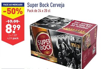 ALDI Super Bock Cerveja 24x20cl promoção
