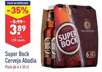ALDI Super Bock Cerveja Abadia 6x33cl promoção