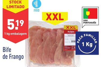 ALDI Bife de Frango 1kg promoção