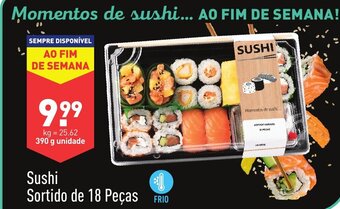 Sushi Sortido de 18 Peças 390g