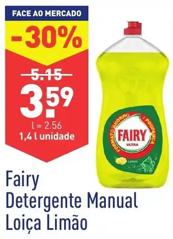 ALDI Fairy Detergente Manual Loiça Limão 1,4L promoção