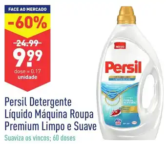 ALDI Persil Detergente Líquido Màquina Roupa Premium Limpo e Suave promoção