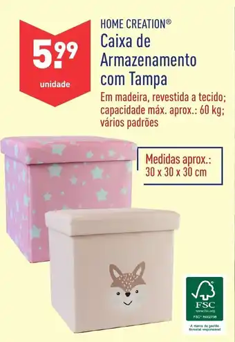 Caixa de Armazenamento com Tampa 30x30x30cm