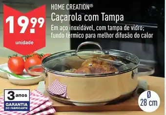 ALDI Caçarola com Tampa ø28cm promoção