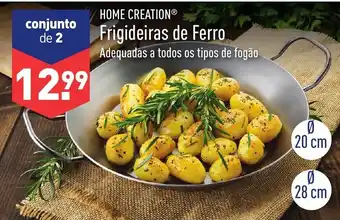 ALDI Frigideiras de Ferro ø 20cm/ ø 28cm promoção