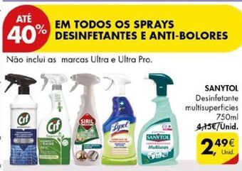 Pingo Doce Desinfetante sanytol promoção