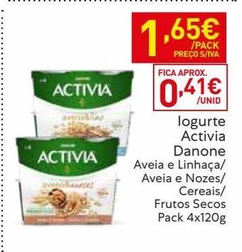 Recheio Iogurte activia promoção