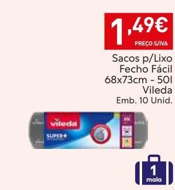 Recheio Sacos de lixo vileda promoção