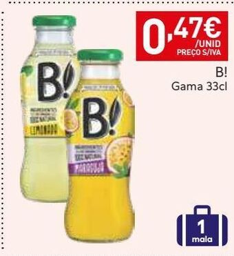 Recheio Bebidas b! promoção