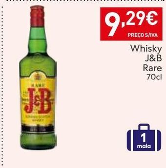 Recheio Uísque j&b promoção