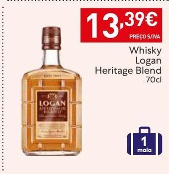Recheio Uísque logan promoção