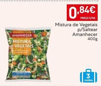 Recheio Verduras congeladas amanhecer promoção