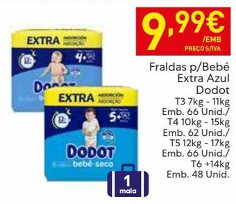 Recheio Fraldas dodot promoção