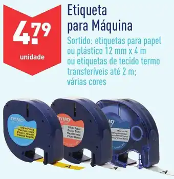 ALDI Etiqueta para Máquina promoção