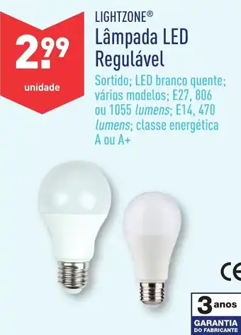 ALDI Lâmpada LED Regulável promoção