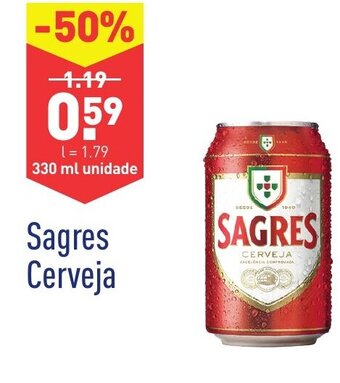 ALDI Sagres Cerveja 330ml promoção