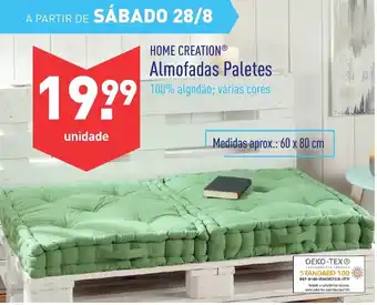 ALDI Almofadas Paletes 60x80cm promoção