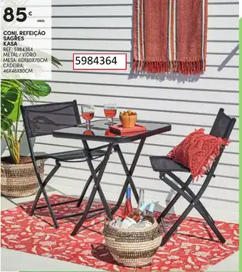 Continente CONJ. REFEIÇÃO SAGRES KASA promoção
