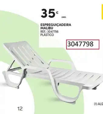 Continente ESPREGUIÇADEIRA MALIBU REF.: 3047798 PLÁSTICO promoção