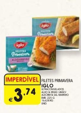 Filé de peixe iglo