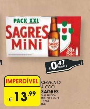 Meu Super Cerveja sagres mini promoção