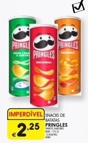 Batata chips pringles