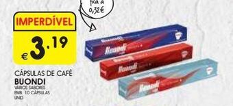 Meu Super Cápsulas de café buondi promoção