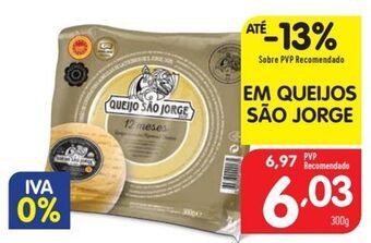 Minipreço Queijos são jorge promoção