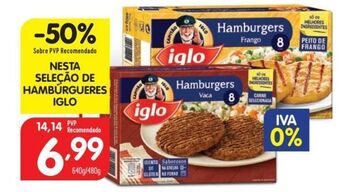 Minipreço Hambúrguer iglo promoção