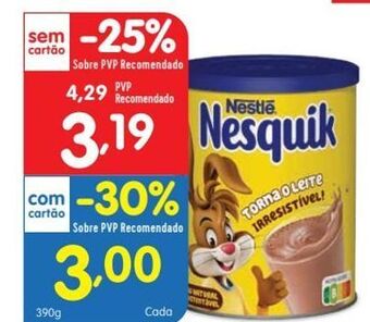 Minipreço Chocolate em pó nesquik promoção