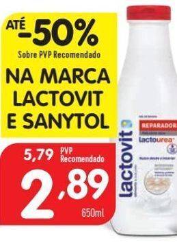 Minipreço Creme hidratante lactovit promoção