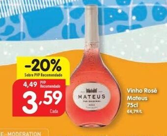 Minipreço Vinho rosé mateus promoção