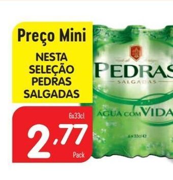 Água pedras salgadas