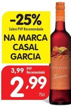 Minipreço Bebidas alcoólicas casal garcia promoção
