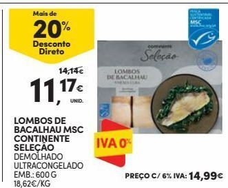 Continente Bom dia Bacalhau continente promoção